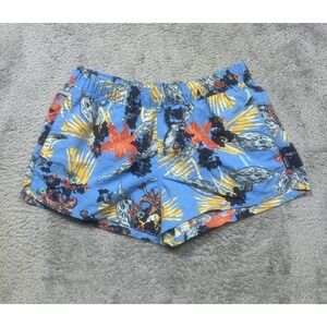 PATAGONIA Barely Baggies Shorts Womens Small Multicolor Floral Tropical Hike Run
